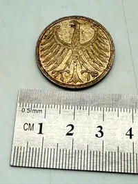 Tysk 5 mark sølv, 11 gram 0.625 lødighed