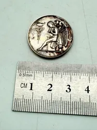 Tysk flidspræmie i sølv, 10,5 gram ukendt lødighed