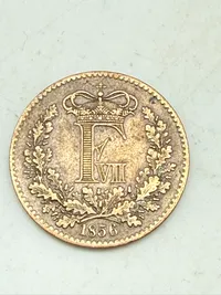 1 skilling 1856 i flot stand