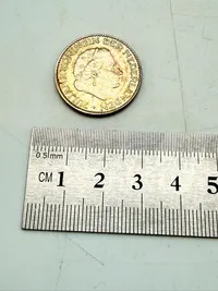Holland 1 gulden sølv, 6,5 gram 0.72 lødighed