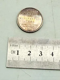 Tysk flidspræmie i sølv, 5 gram ukendt lødighed