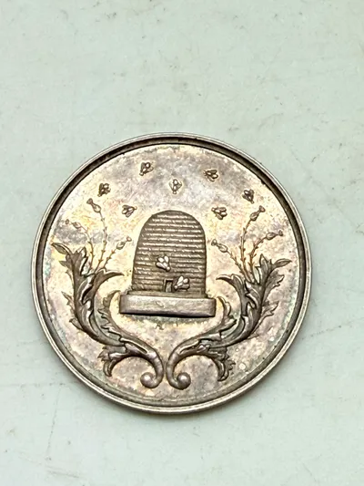 Tysk flidspræmie i sølv, 5 gram ukendt lødighed