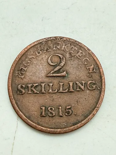 Rigsbanktegn for 2 skilling 1815