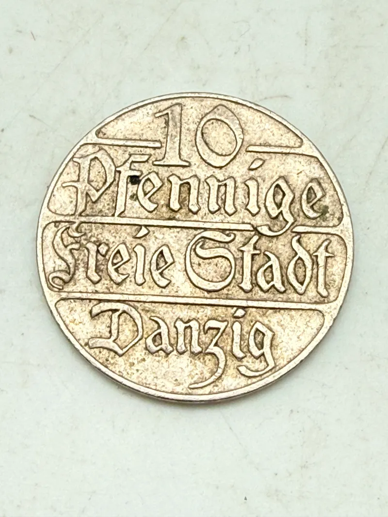 10 pfennig 1923 fra fristaden Danzig