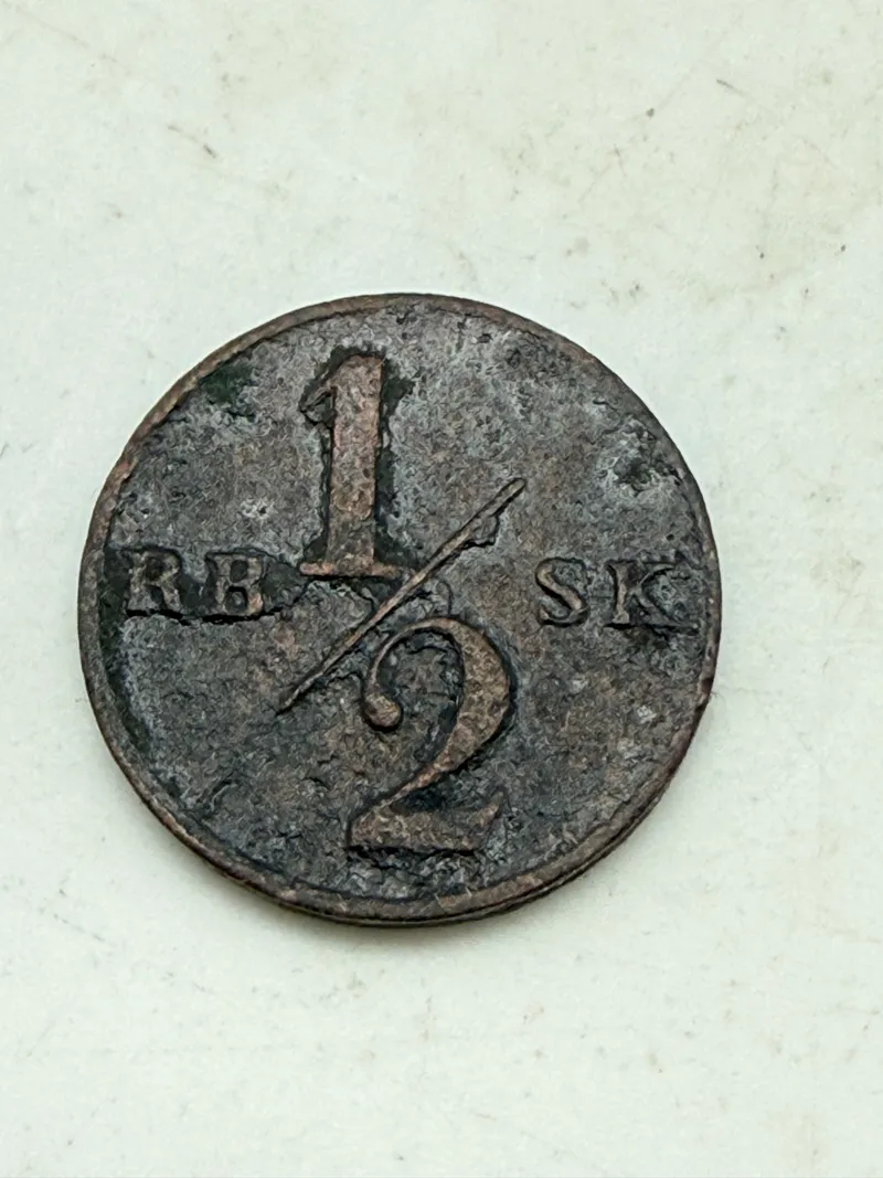 1/2 rigsbankskilling 1852