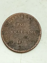 Rigsbanktegn for 6 skilling 1813