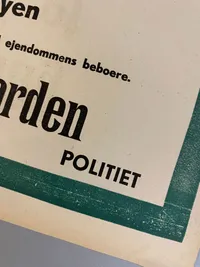 Original dansk evakueringsplakat