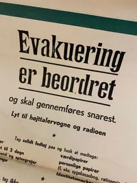 Original dansk evakueringsplakat