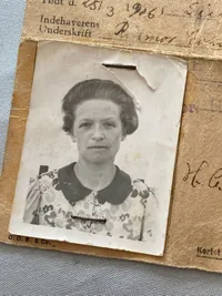 Originalt ww2 legitimationskort for sikkehedsrådet i Jylland