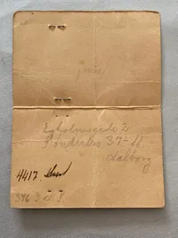 Originalt ww2 legitimationskort for sikkehedsrådet i Jylland