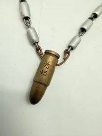 5/5- 1945 halskade lavet af Tysk 9 mm og rense kæde