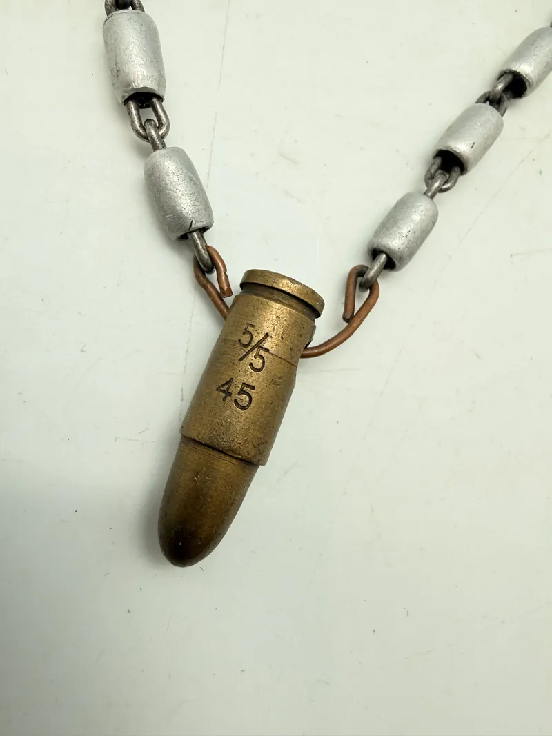 5/5- 1945 halskade lavet af Tysk 9 mm og rense kæde