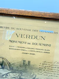 Verdun Diplom givet til Dansker, originalt