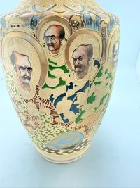 Japansk Satsuma vase fra start 19 tallet