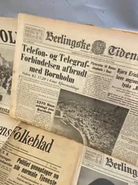 Samling originale danske befrielses aviser fra maj dagene 1945