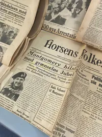 Samling originale danske befrielses aviser fra maj dagene 1945