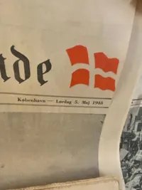 Samling originale danske befrielses aviser fra maj dagene 1945
