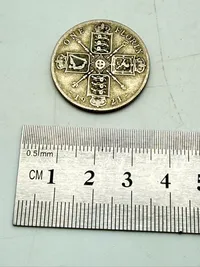 Engelsk florin 1921 i sølv, 11 gram 0.500 lødighed