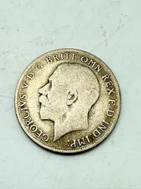 Engelsk florin 1921 i sølv, 11 gram 0.500 lødighed