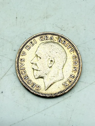 Engelsk shilling 1936 i sølv, 5,5 gram 0.500 lødighed