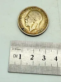 Engelsk florin 1928 i sølv, 11 gram 0.500 lødighed