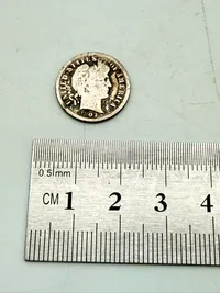 Barber dime 1903 i sølv, 2,5 gram 0.900 lødighed