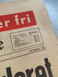 Original dansk befrielses avis fra maj dagene 1945