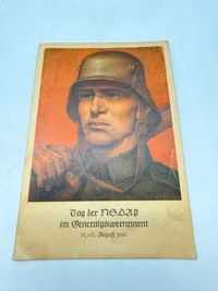 Tysk WW2 postkort, Original