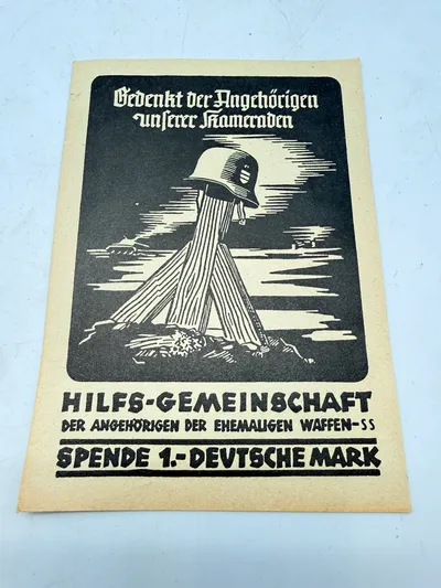 SS veteran postkort, originalt