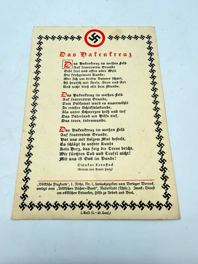 Tysk WW2 postkort, Original