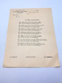 Tysk Græsk WW2 dokument