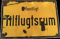 Dansk Emaljeskilt WW2, originalt