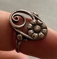 Original fingerring fra 1920’erne - jugenstil