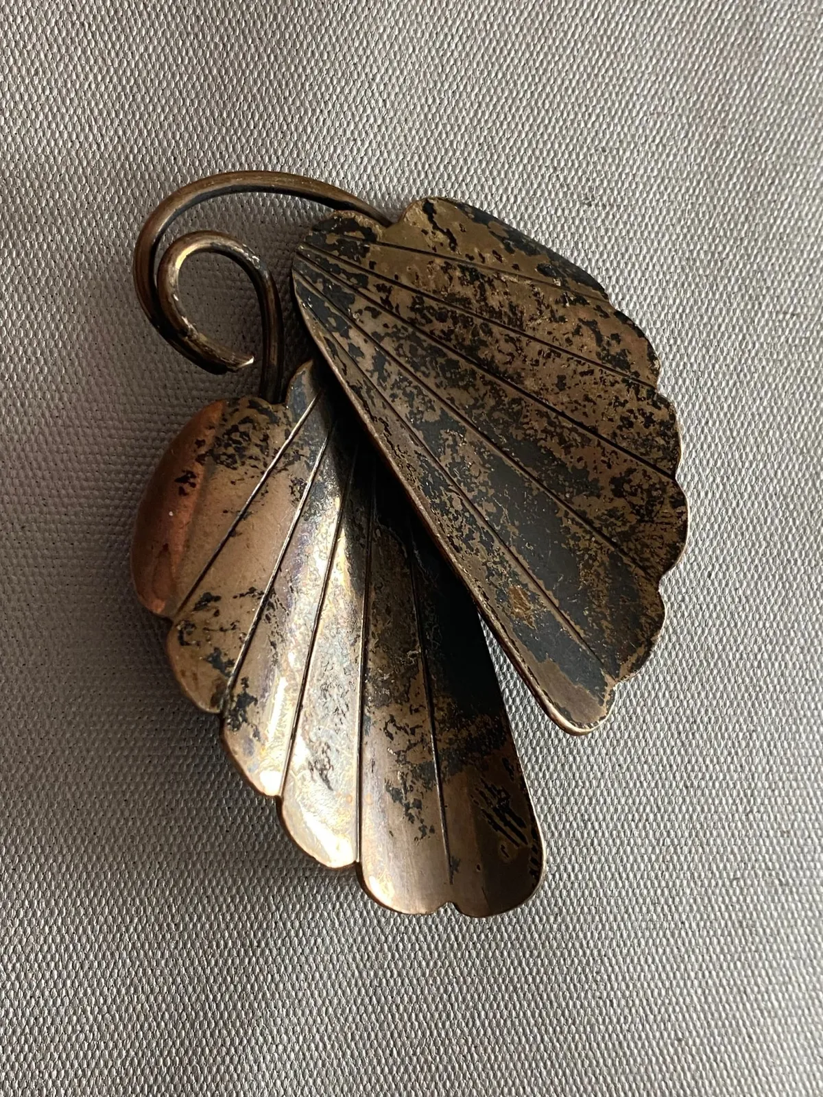 Stor broche af sterlingsølv