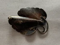 Stor broche af sterlingsølv