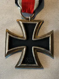 Originalt tysk Jernkors med fremstiller 65 Klein & Quenzer