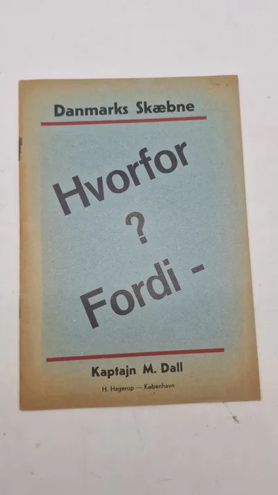Bog Danmarks skæbne, artikler fra 1938