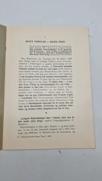 Bog Danmarks skæbne, artikler fra 1938