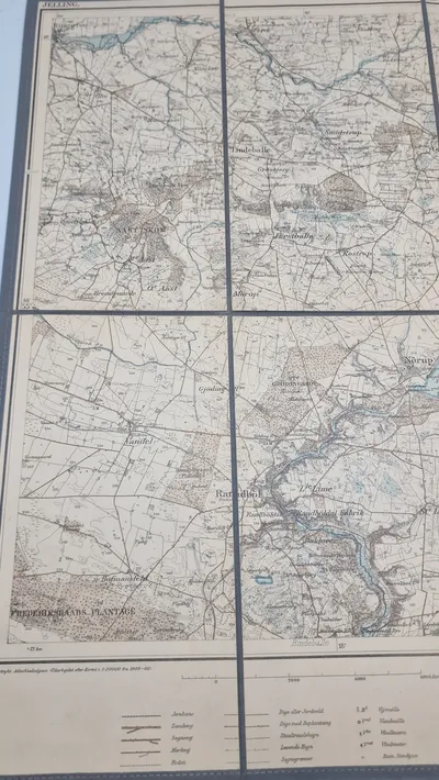 Kort over Jellinge fra 1913