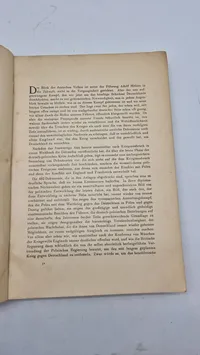 Tysk bog fra 1939 om historien op til krigen