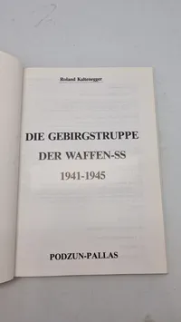 Bog om SS bjergtropperne under krigen