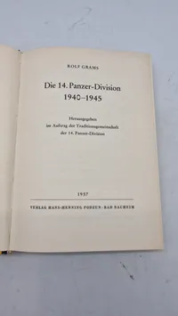 Tysk bog om den 14. panzerdivision