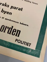 Original dansk evakueringsplaket