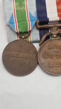 Nepalesisk militær medalje gruppe. Original