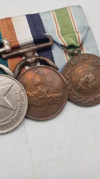 Nepalesisk militær medalje gruppe. Original