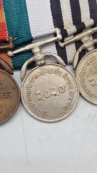 Nepalesisk militær medalje gruppe. Original