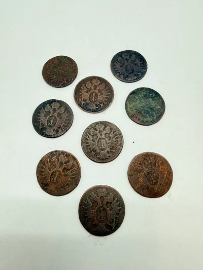 Lot østriske 1 skilling fra 1800