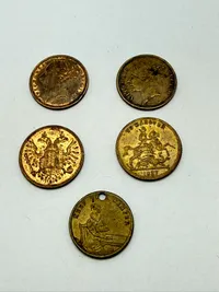 Lot originale victorianske spillepoletter