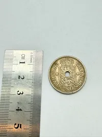 Grønland 25 øre 1926 sjælden huludgave