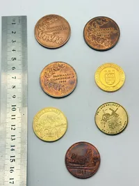 Samling diverse tokens